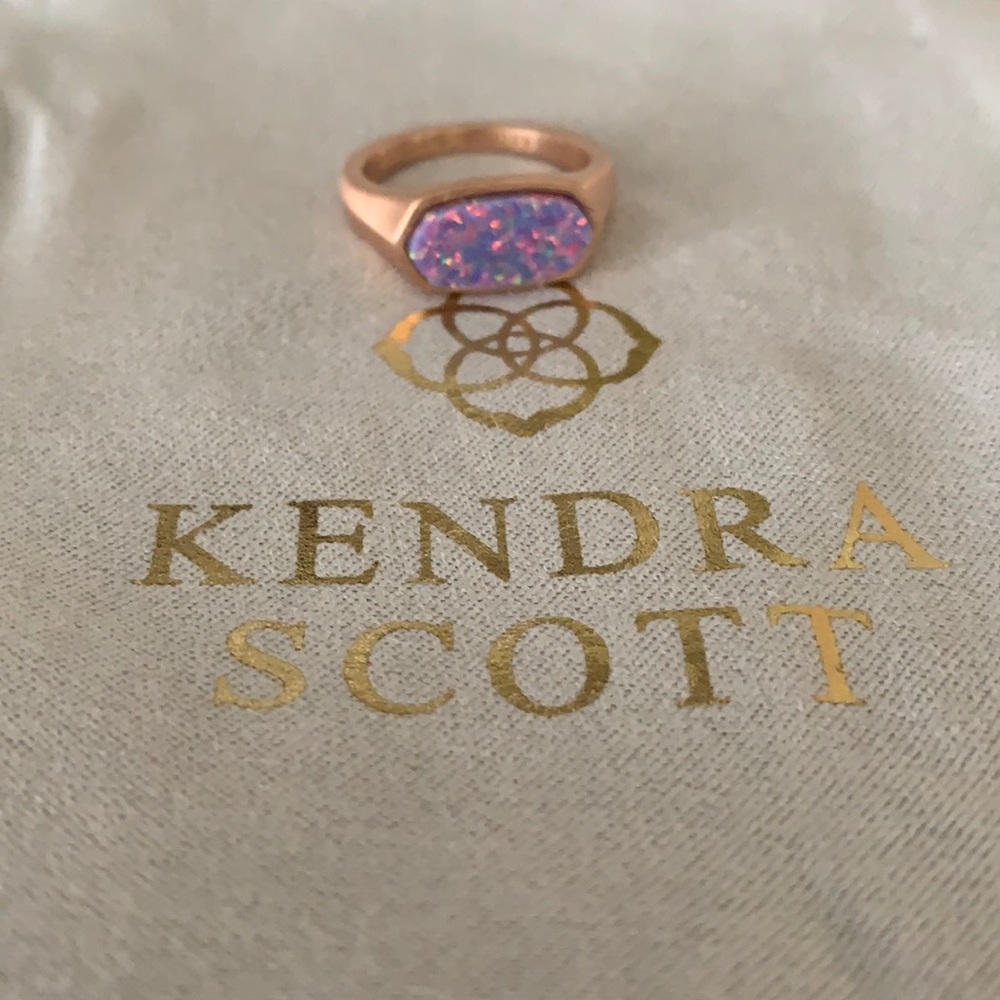 Kendra Scott purple opal ring size 8